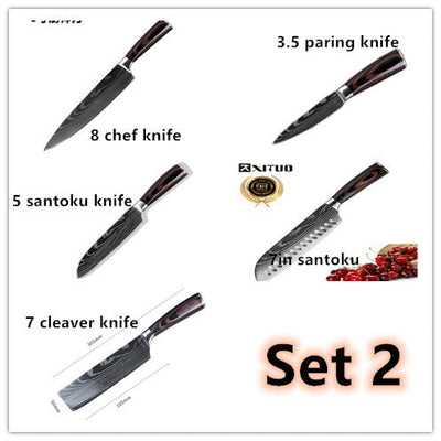 High Quality 6-piece Kitchen Knife Set